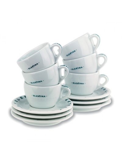 Elektra Cappuccino Cups White