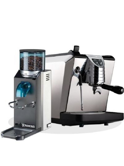 Nuova Simonelli Oscar 22 New version Black & Rancilio Rocky SD
