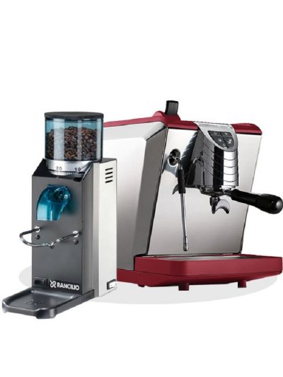 Nuova Simonelli Oscar 22 New version Red & Rancilio Rocky SD