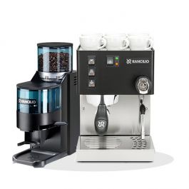 Rancilio Silvia Black + Rancilio Rocky D Black | Bar Italia